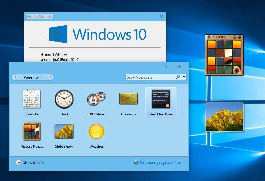 Desktop gadgets for windows 10 download